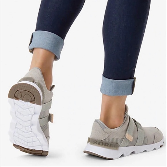 Sorel Shoes Sorel 5 Lite Strap Dove Suede Leather Sneaker